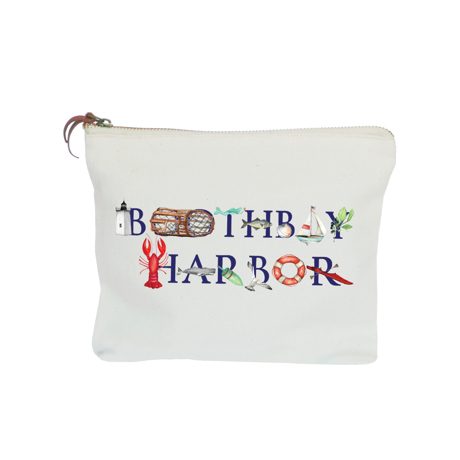 boothbay harbor zipper pouch