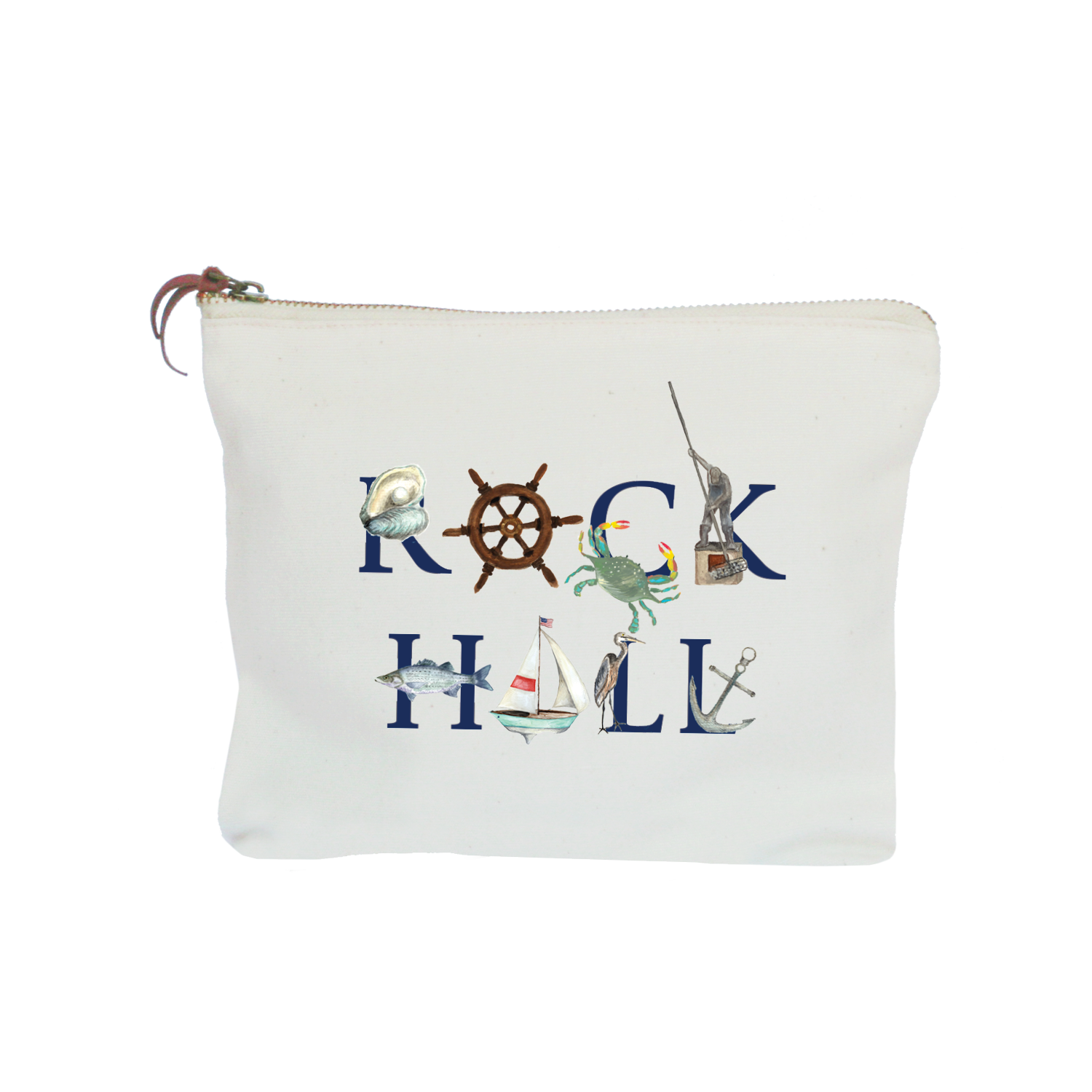 rock hall zipper pouch