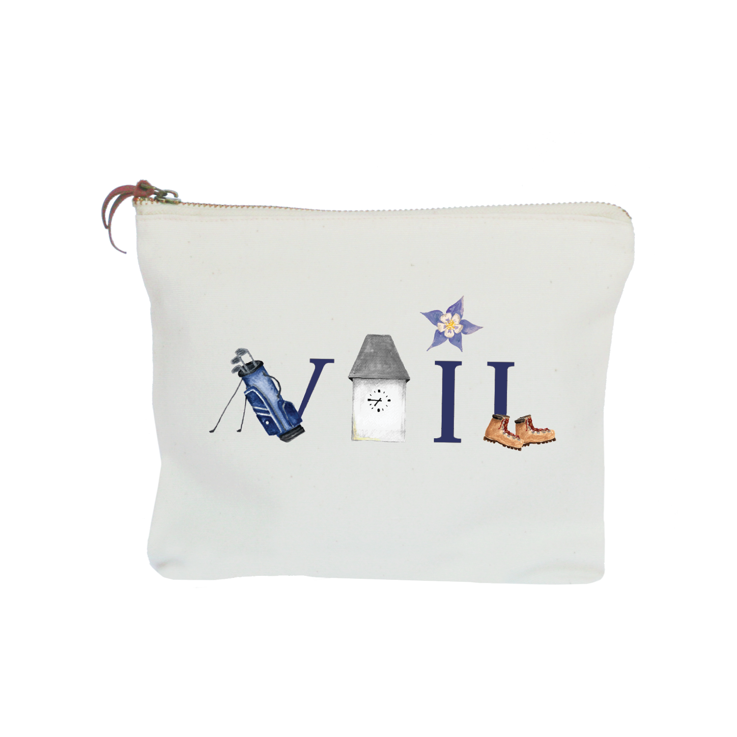 vail summer zipper pouch