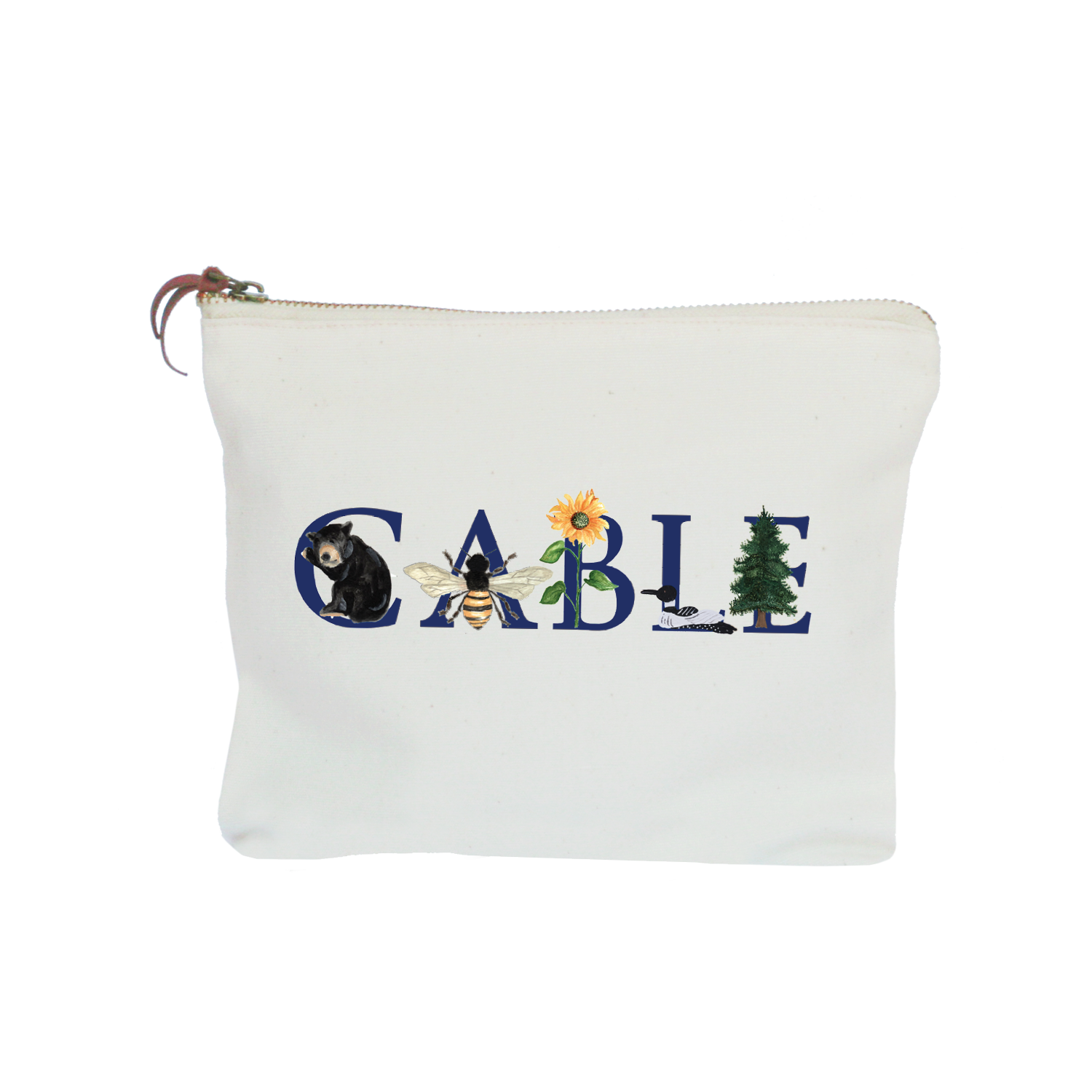 cable, wi zipper pouch