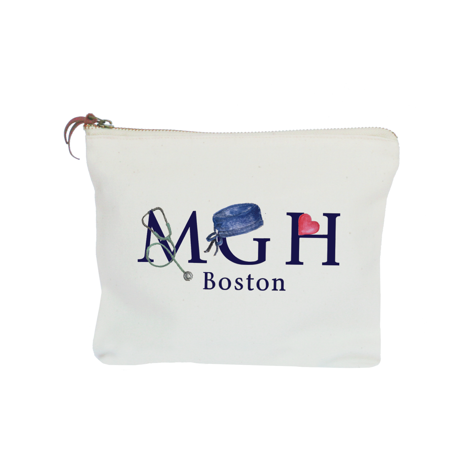 MGH Boston zipper pouch