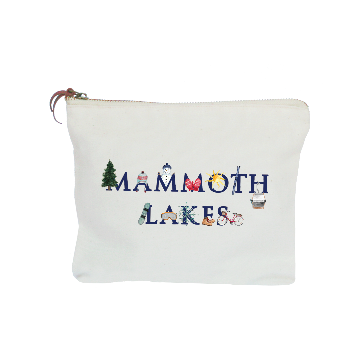 mammoth lakes zipper pouch