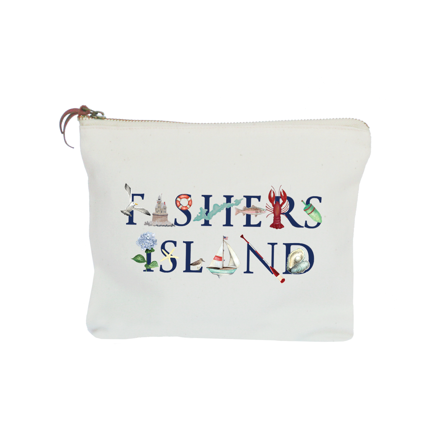 fishers island zipper pouch