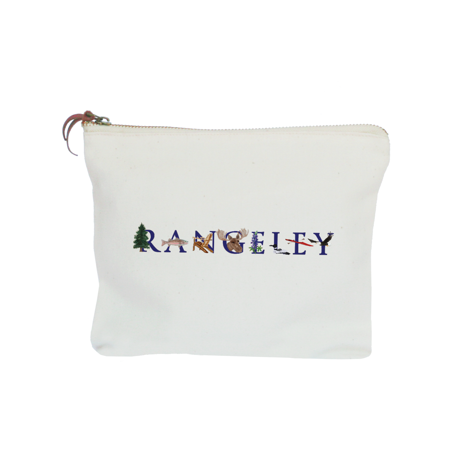 rangeley summer zipper pouch