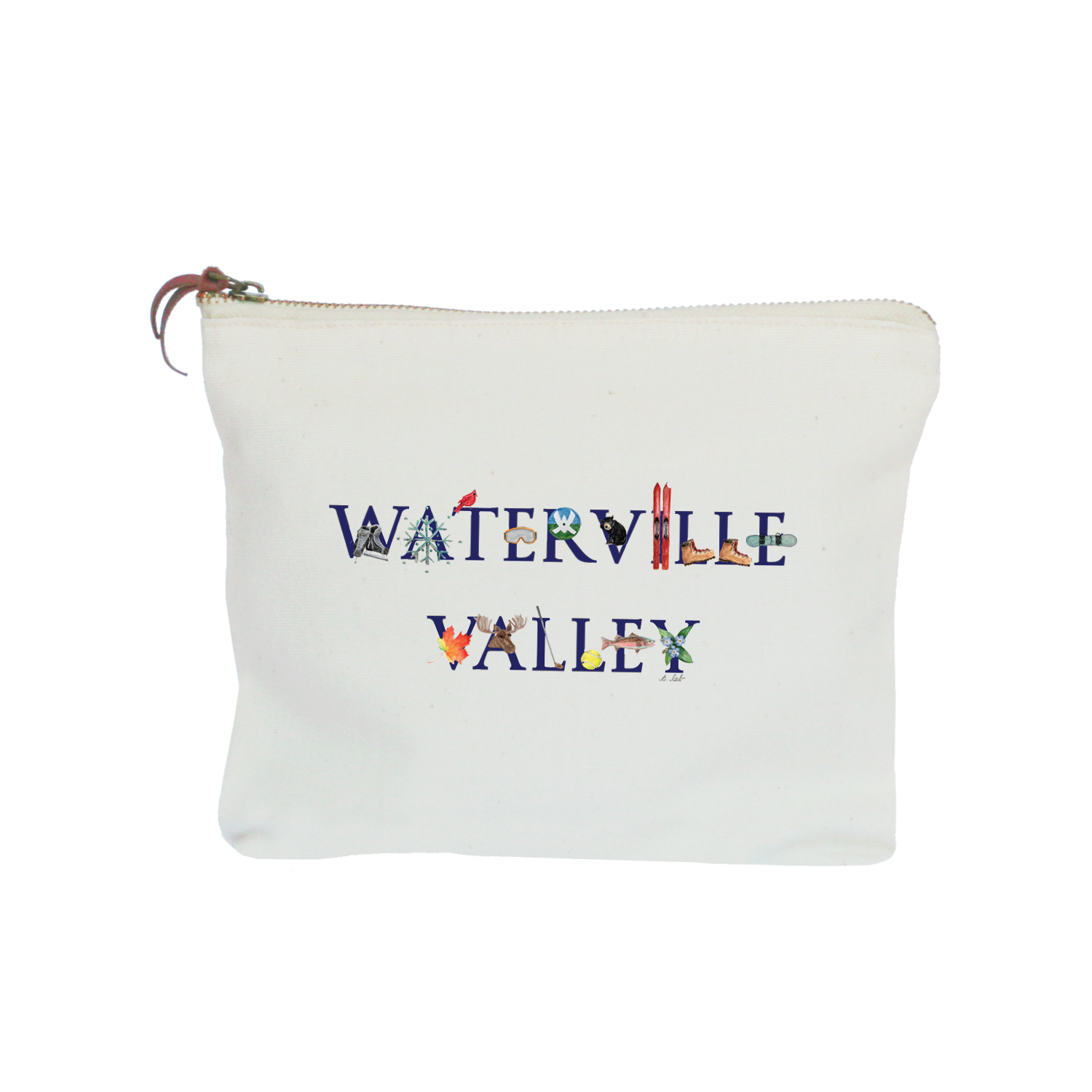 waterville valley zipper pouch