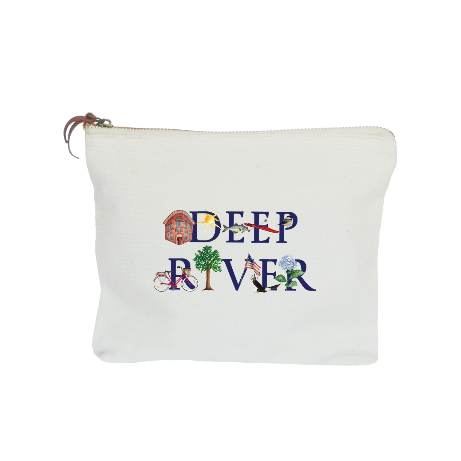 deep river zipper pouch