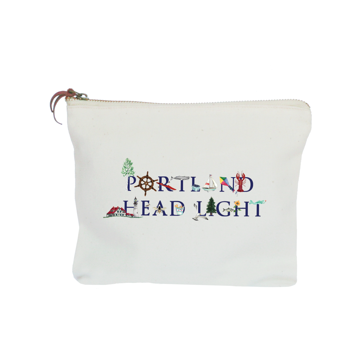 portland head light zipper pouch