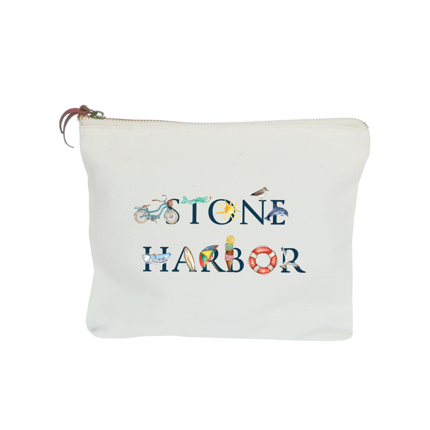 stone harbor zipper pouch