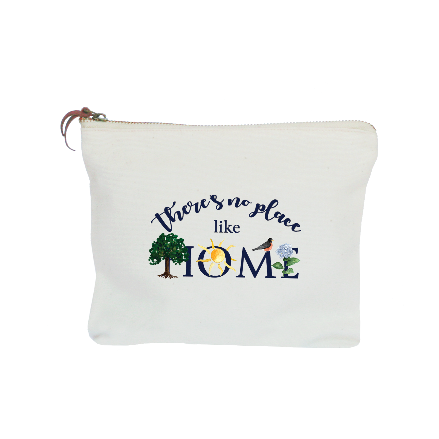 no place like home summer zipper pouch