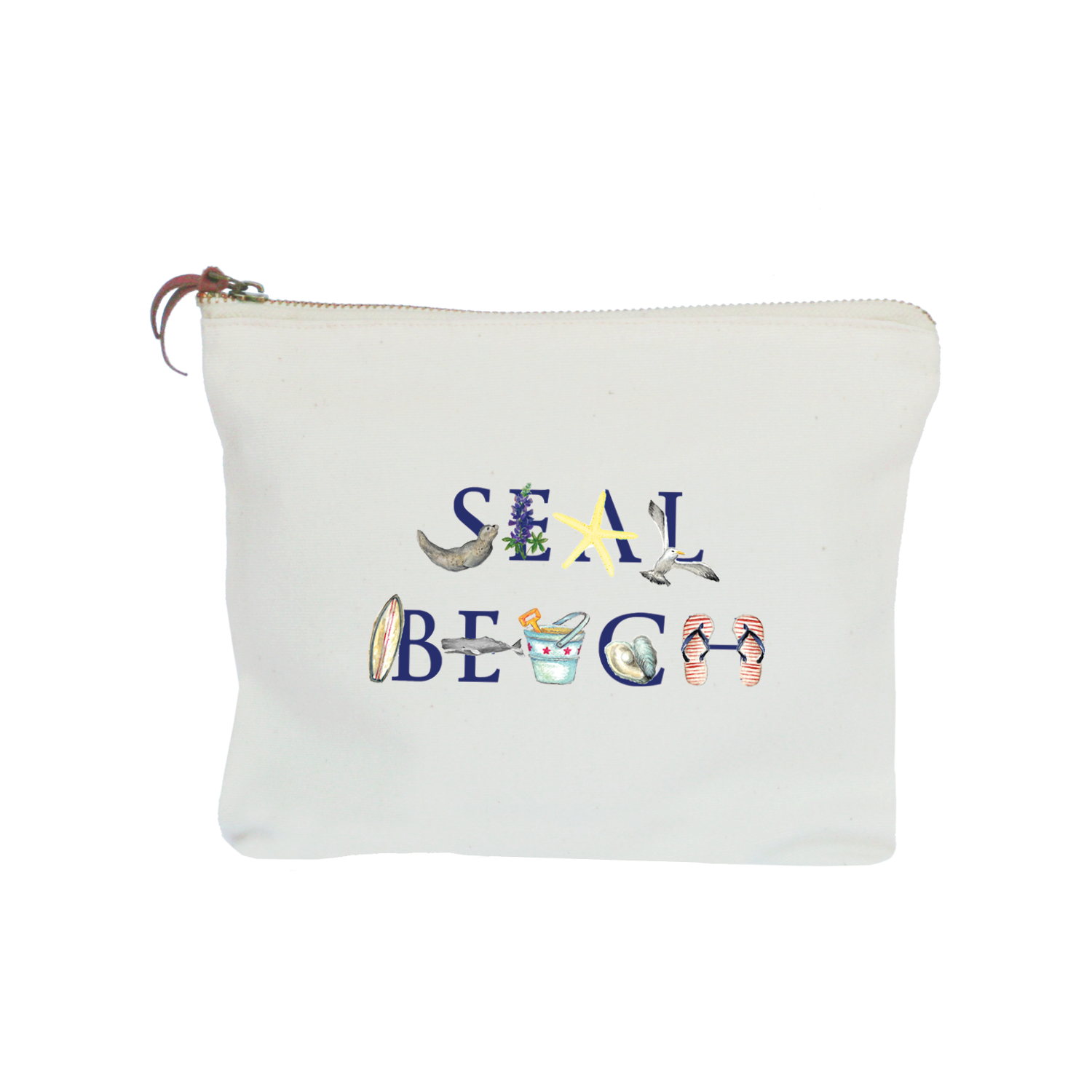 seal beach zipper pouch