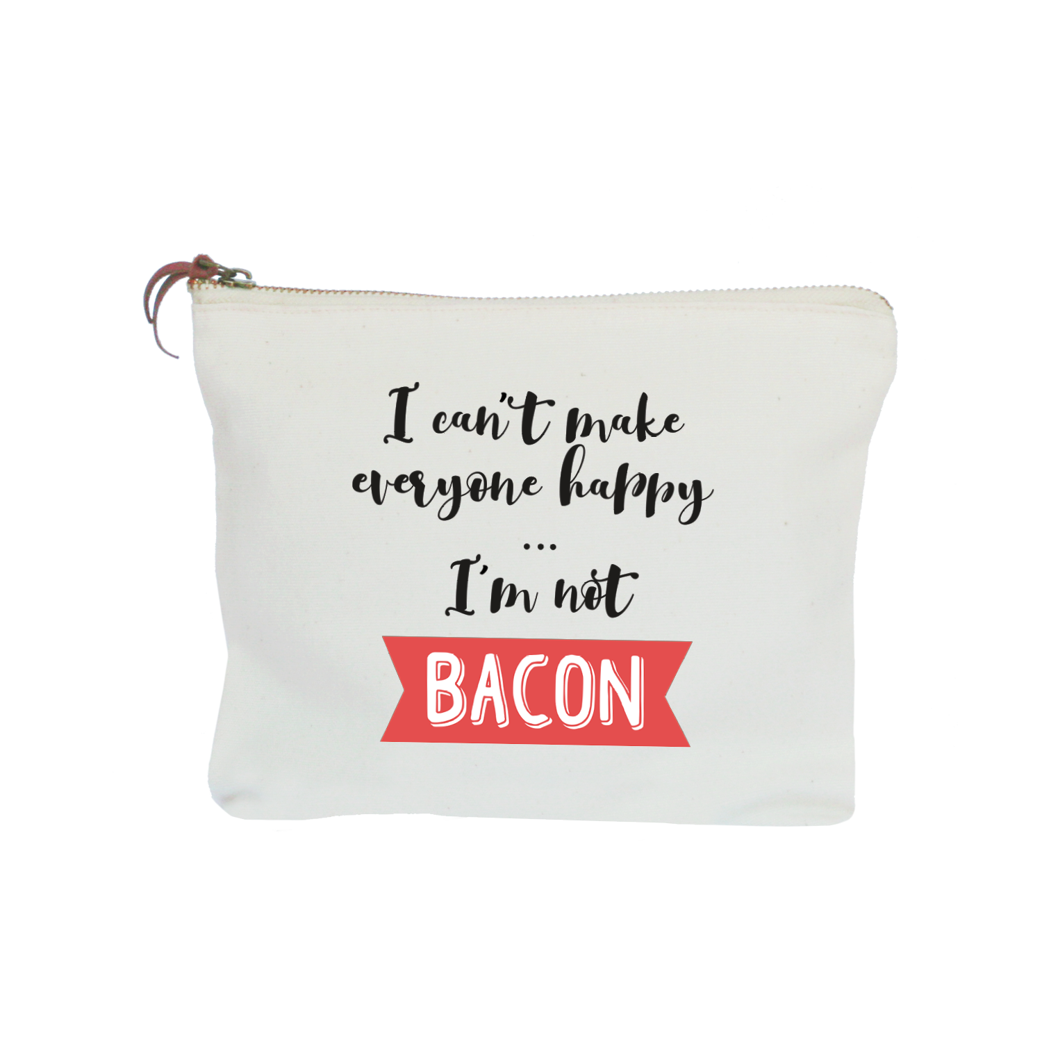 bacon zipper pouch