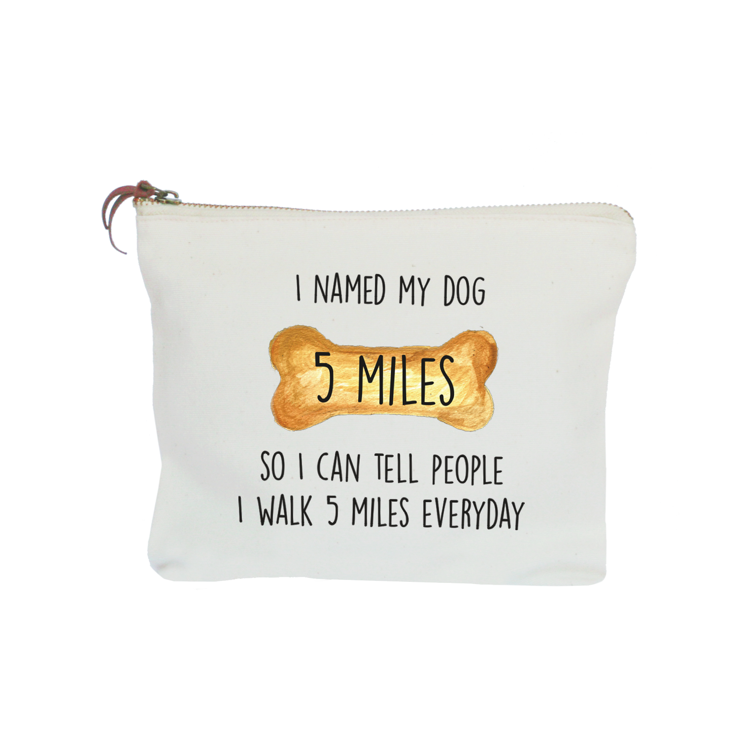 5 miles zipper pouch