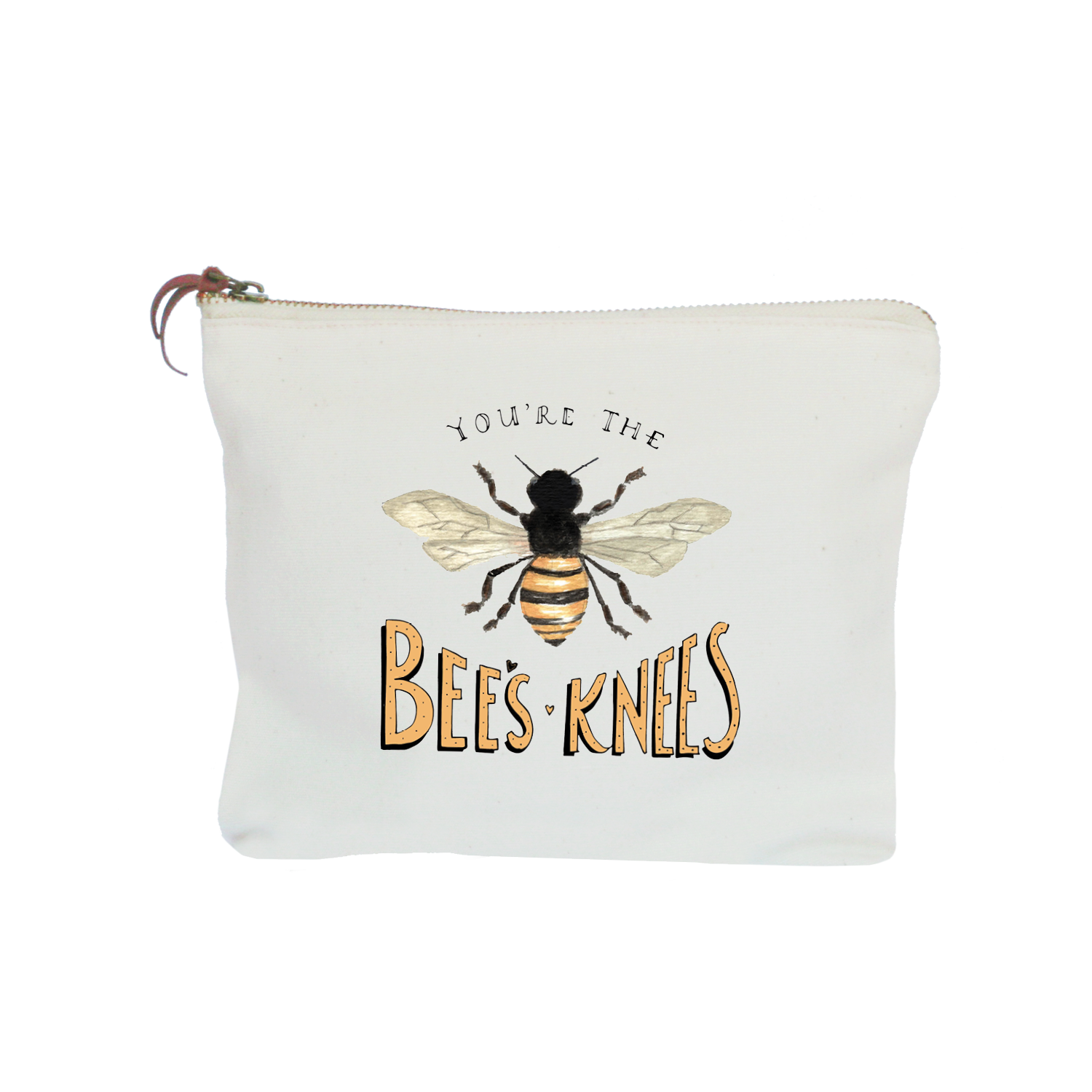 bees knees zipper pouch