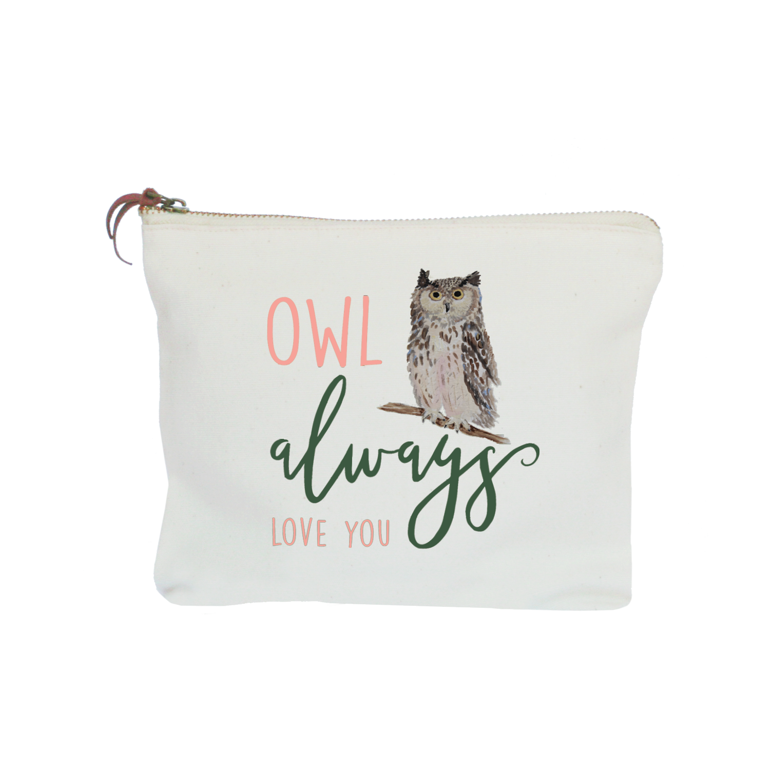 owl always love you zipper pouch