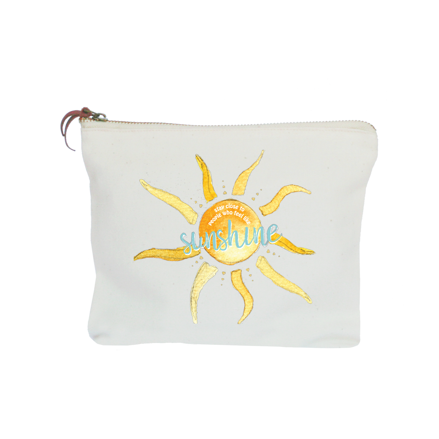 people who feel like sunshine zipper pouch