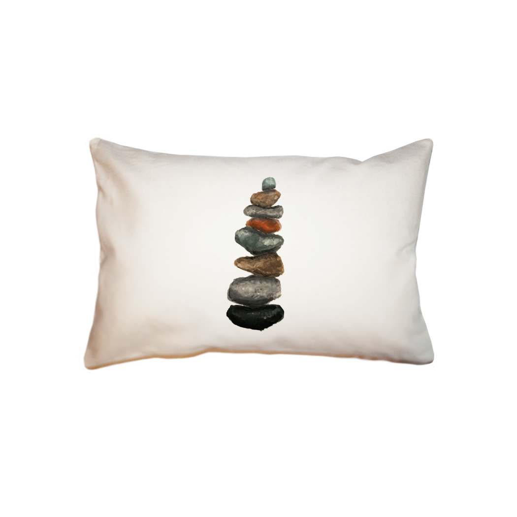 rock cairn  small accent pillow