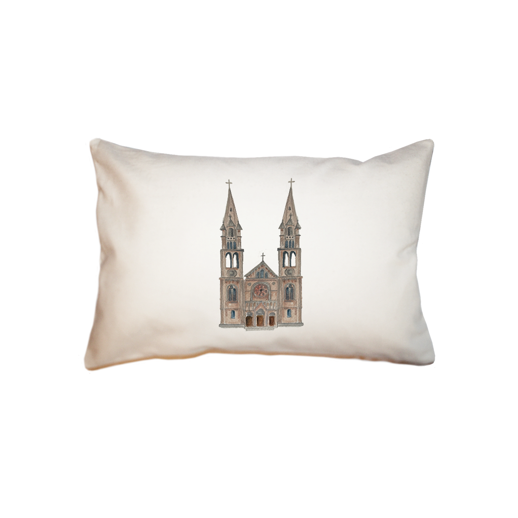 mission hill basilica  small accent pillow