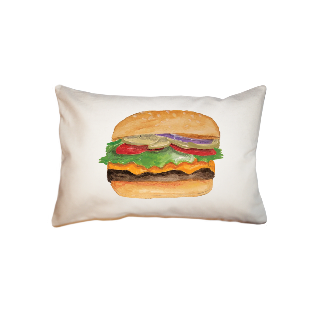 burger small accent pillow