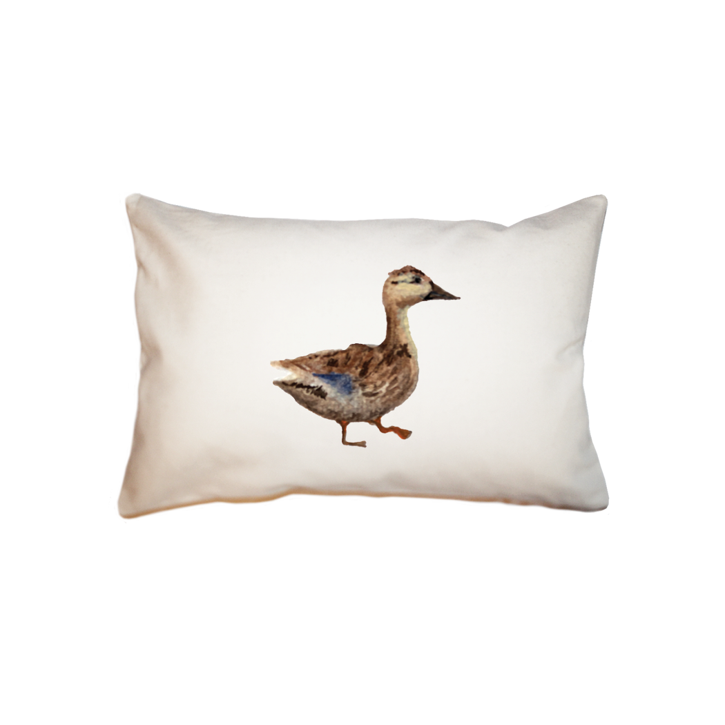 mallard duck small accent pillow