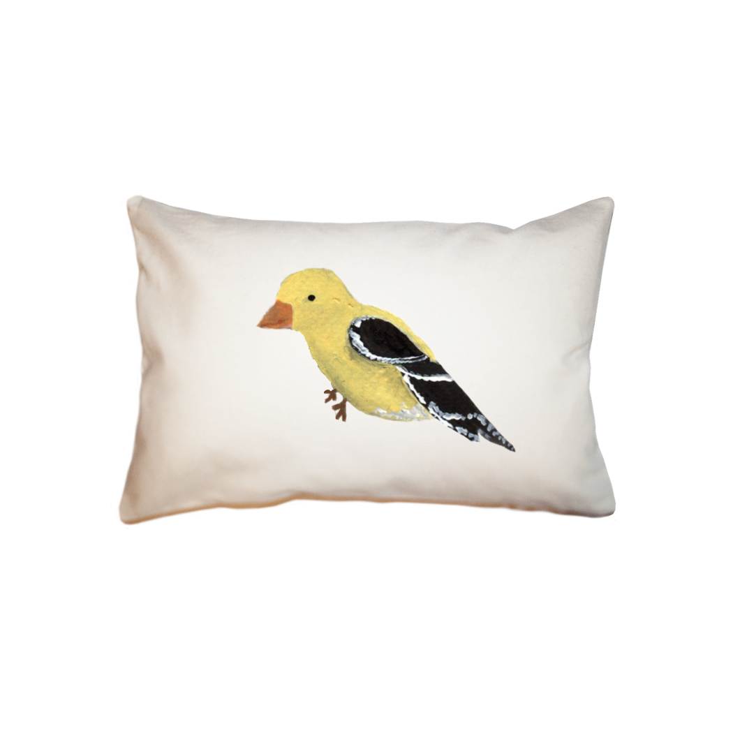 goldfinch small accent pillow