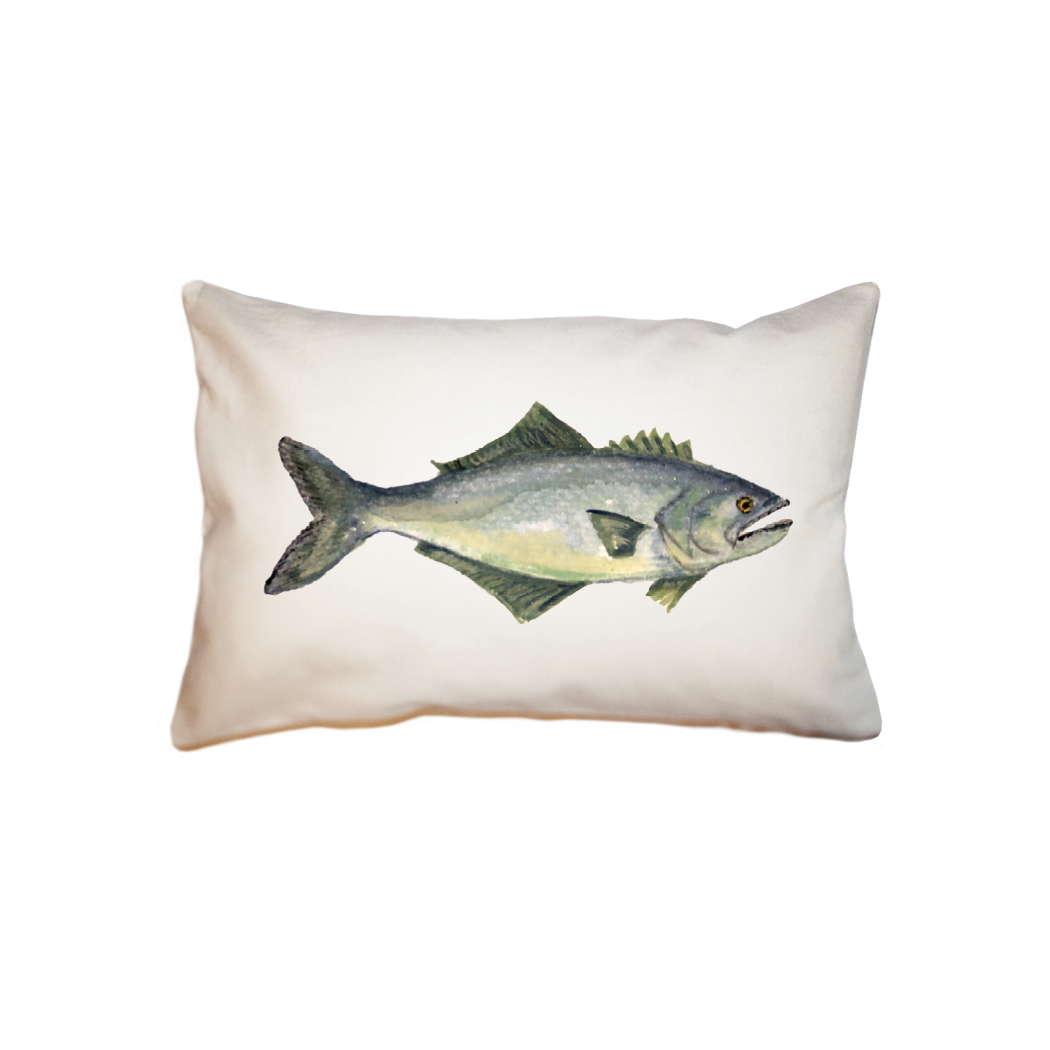 blue fish small accent pillow