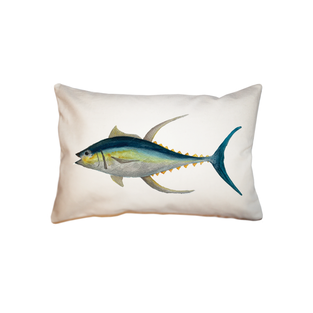 yellowfin tuna small accent pillow