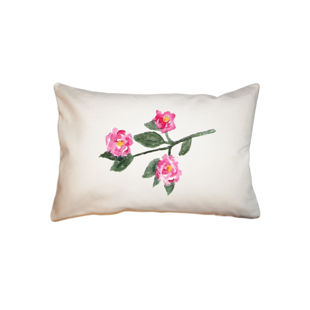 camellia small accent pillow