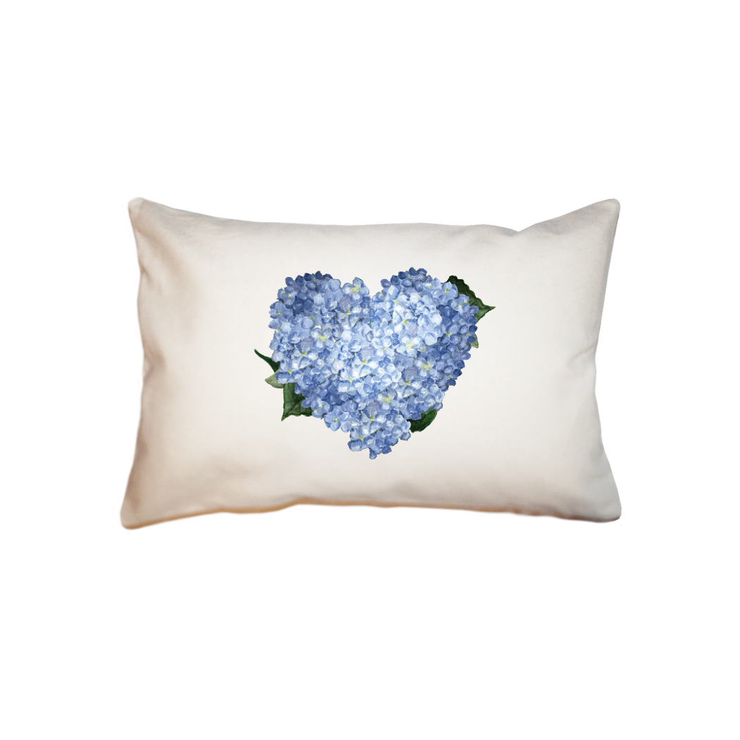 hydrangea wreath small accent pillow