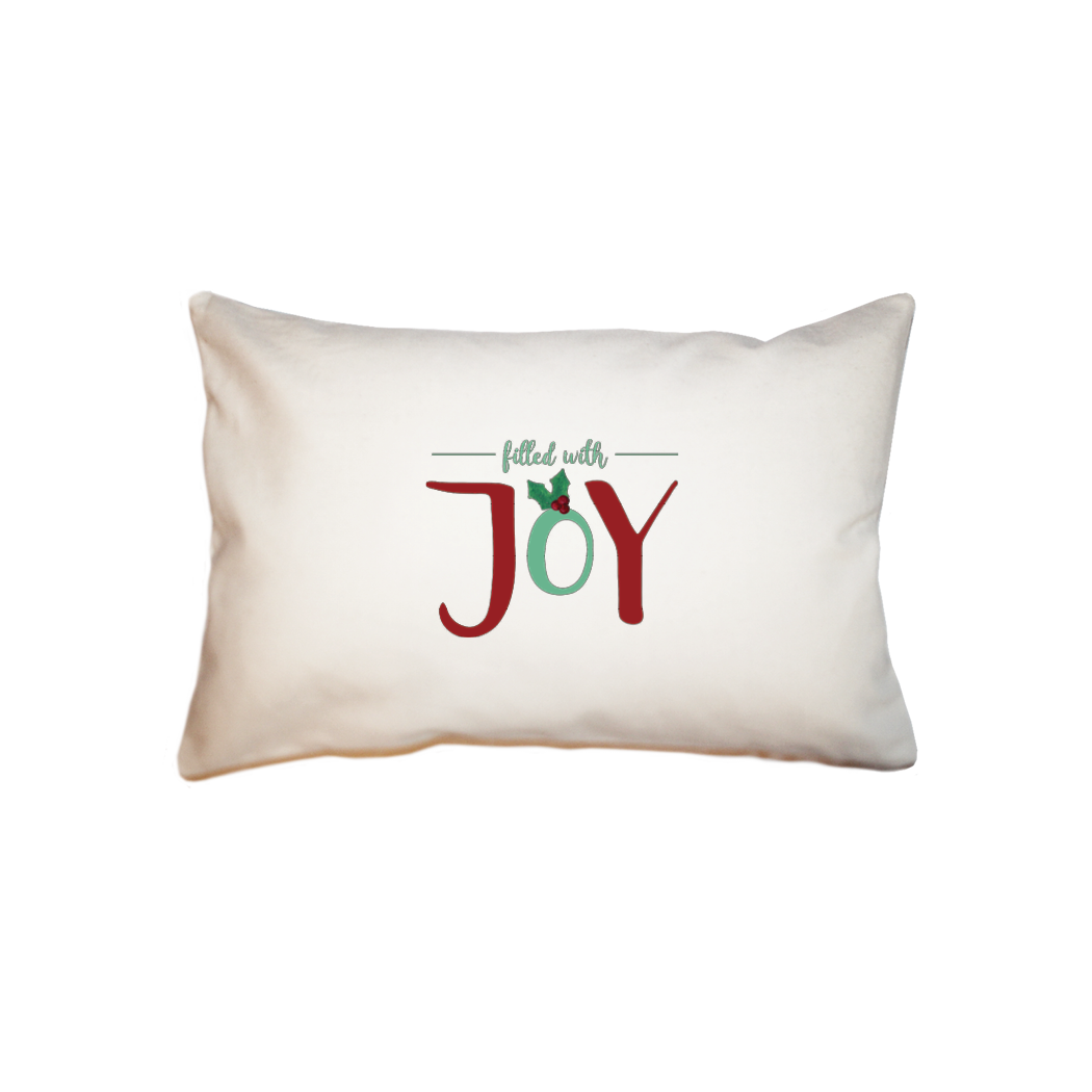 filled with joy small accent pillow
