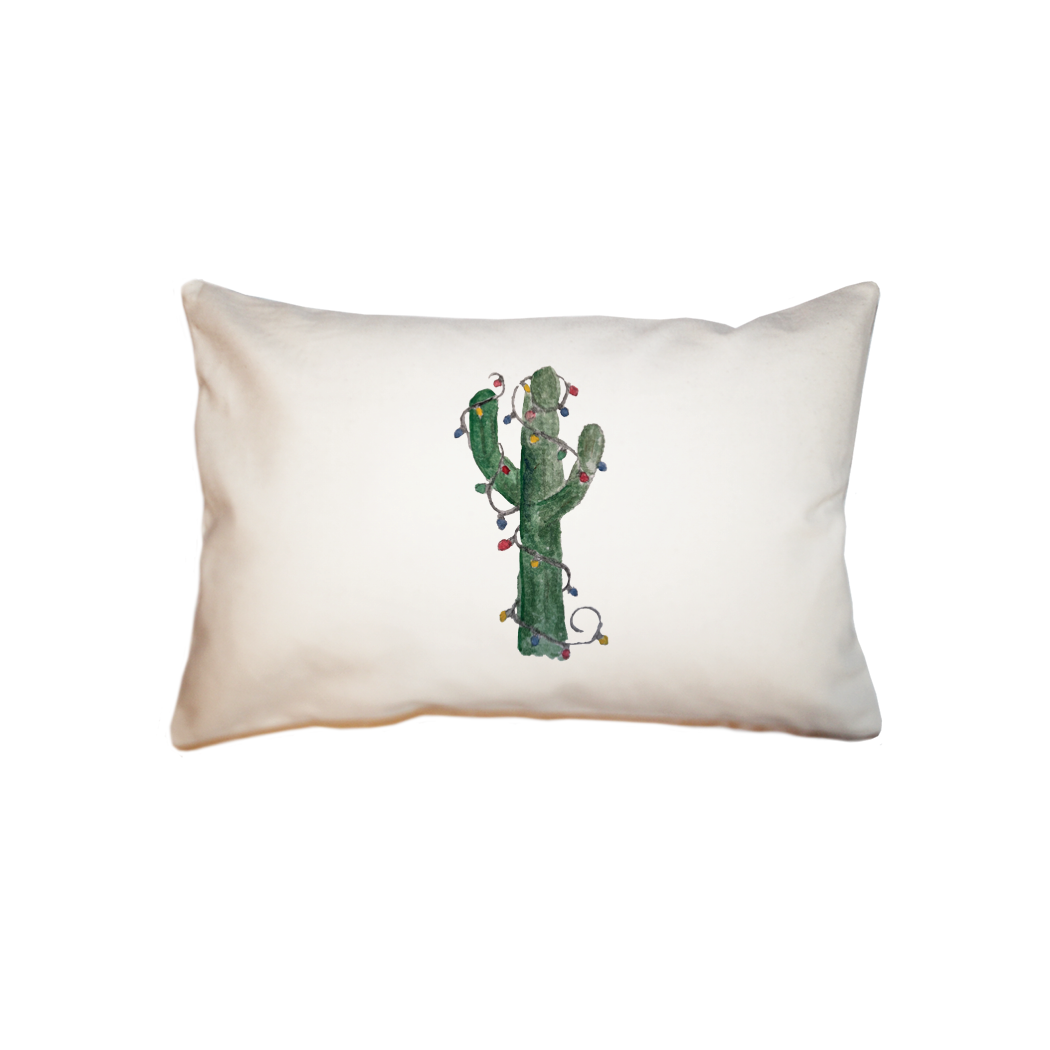 christmas cactus  small accent pillow