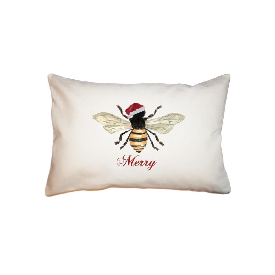 bee merry small accent pillow