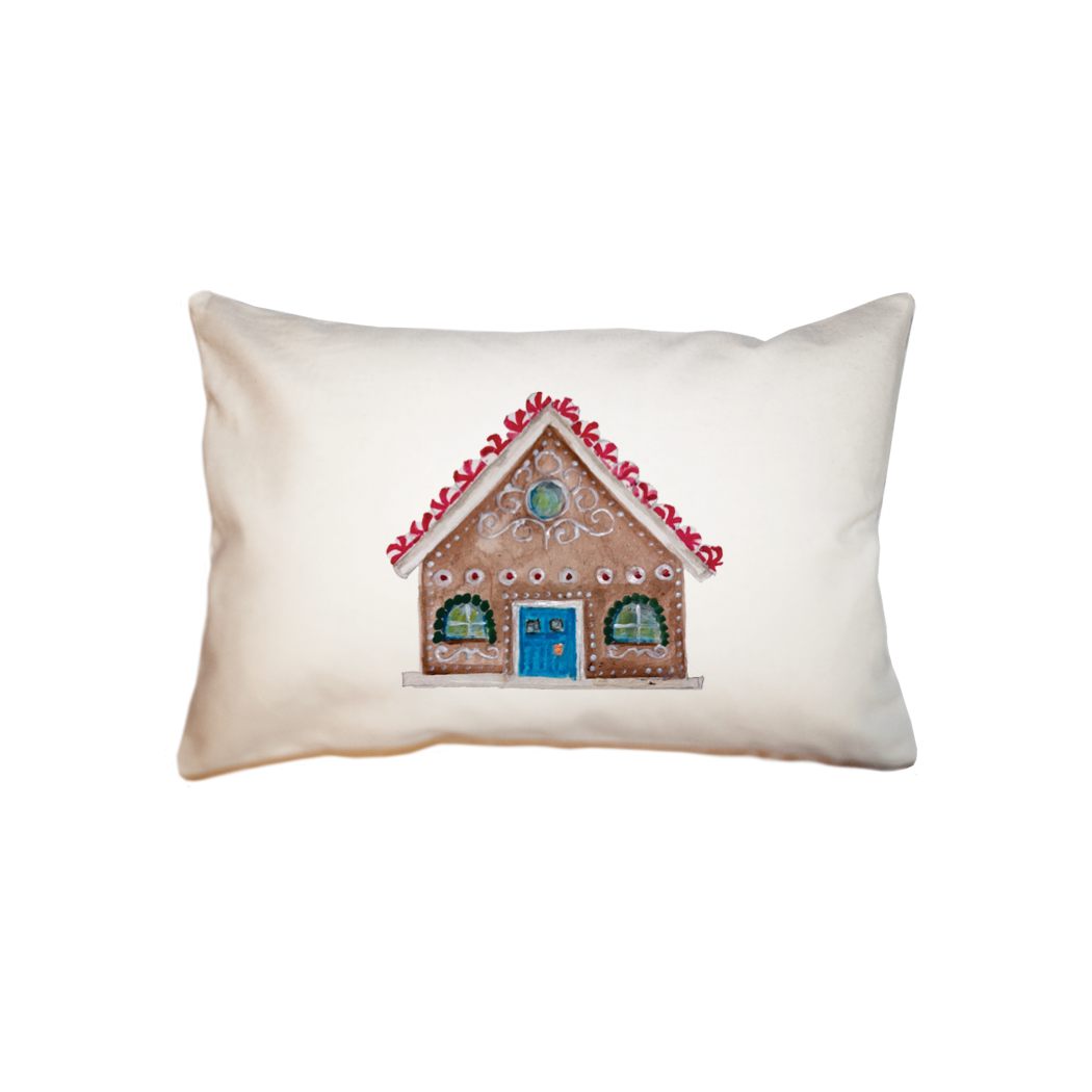 gingerbread house small accent pillow