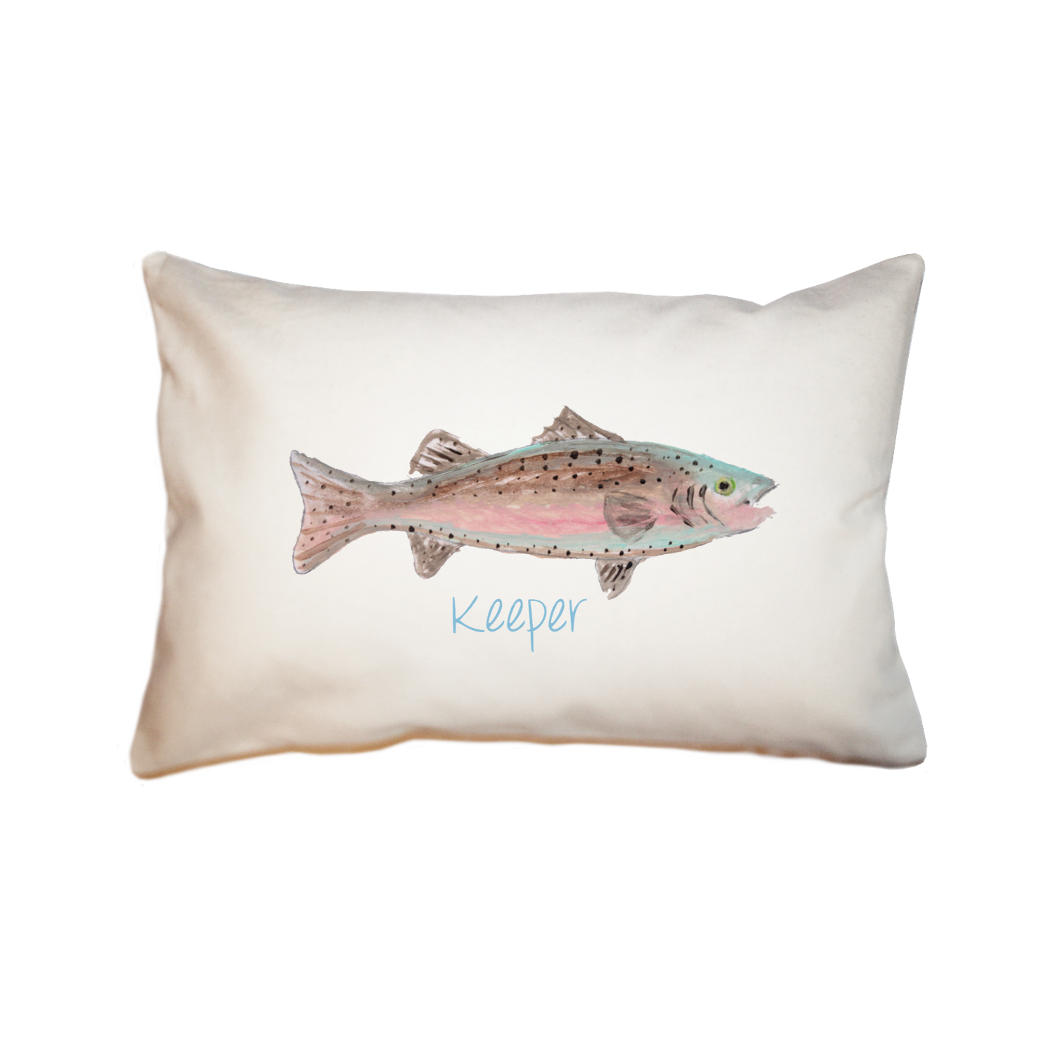 keeper fish small accent pillow