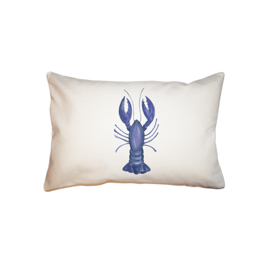 blue lobster  small accent pillow