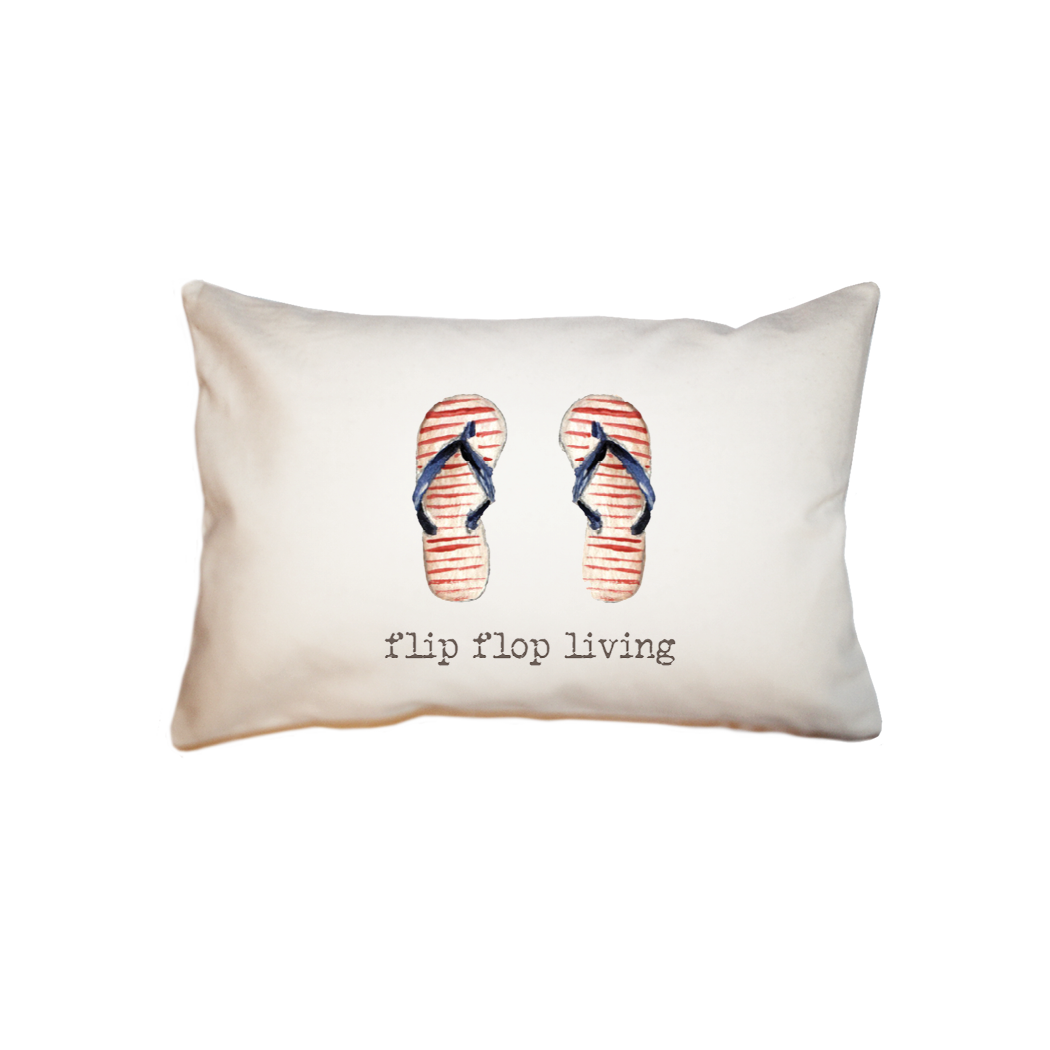 flip flop living  small accent pillow