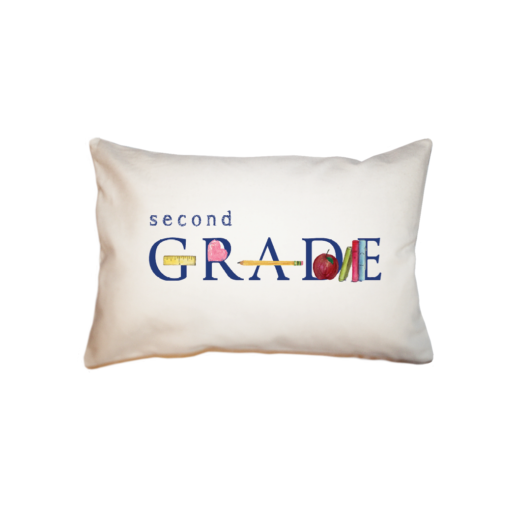 second grade small accent pillow