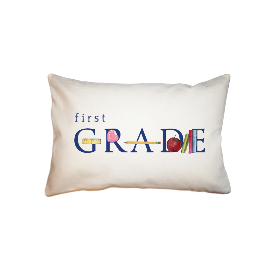 first grade small accent pillow