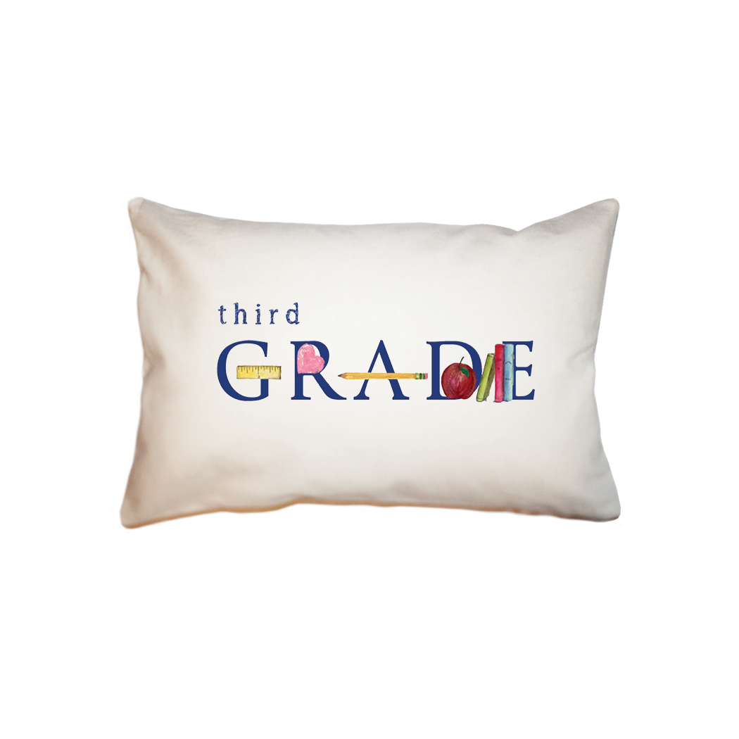 third grade small accent pillow