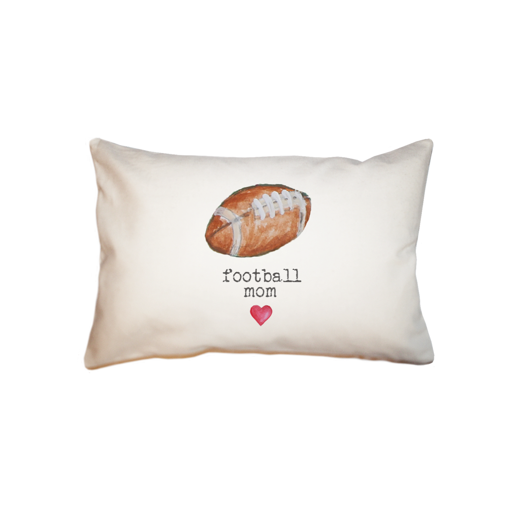 football mom  small accent pillow