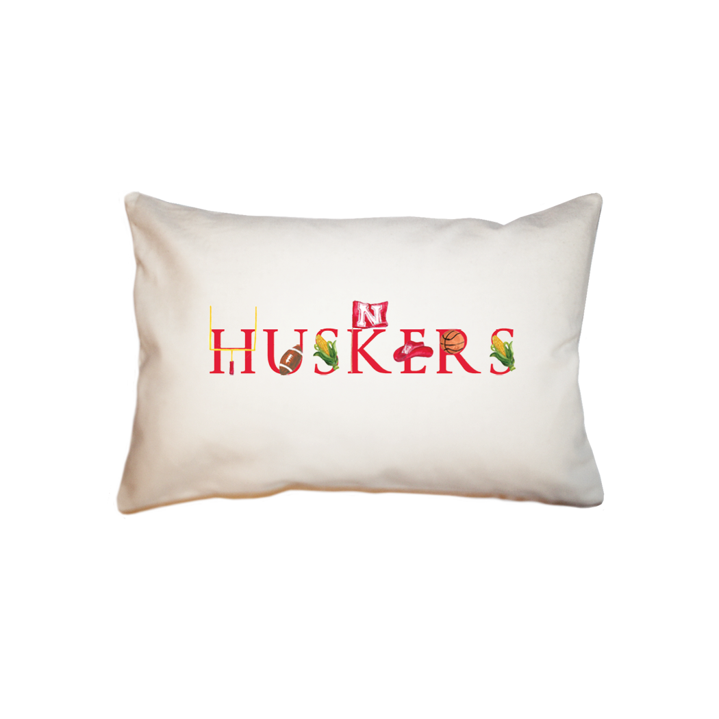 huskers  small accent pillow