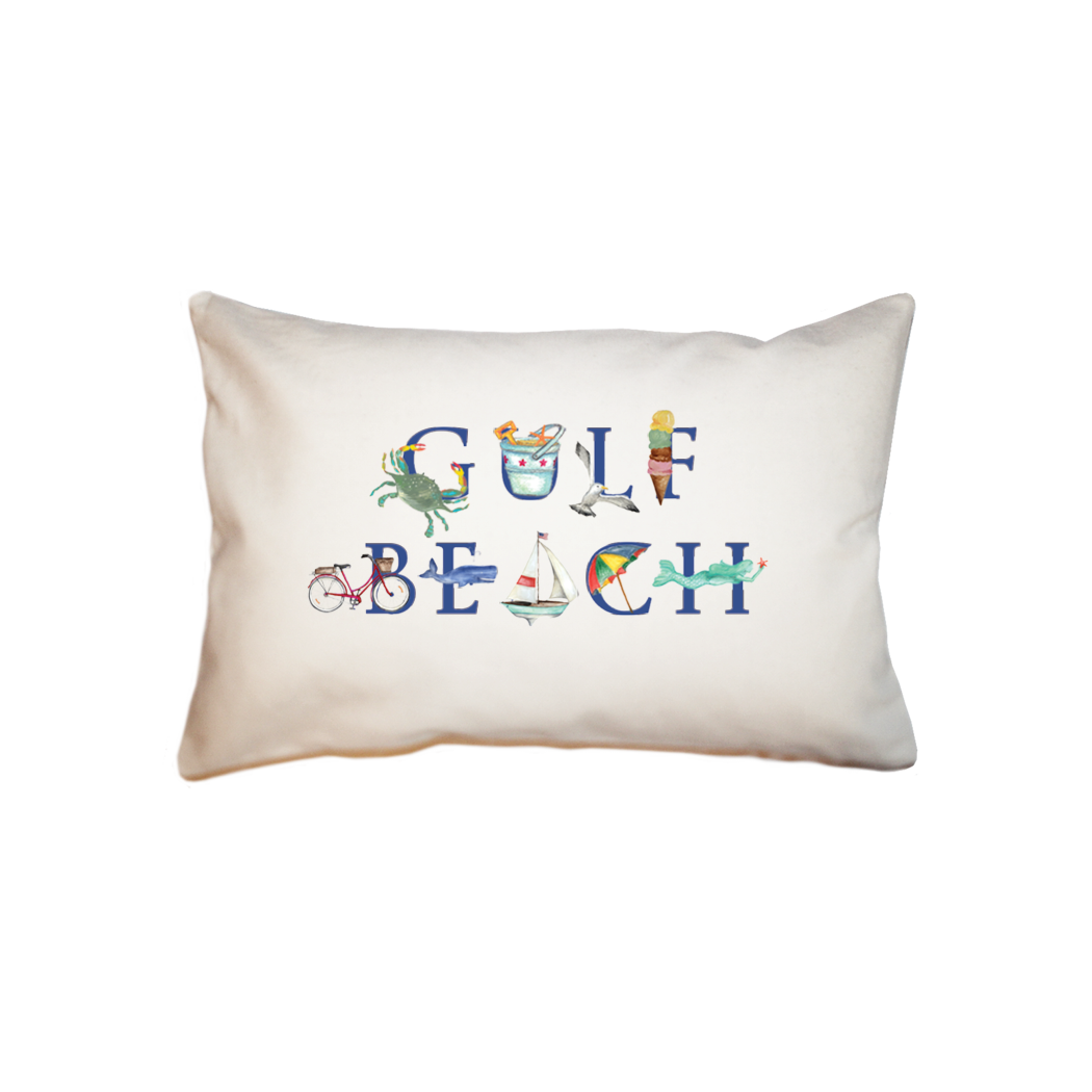 gulf beach  small accent pillow