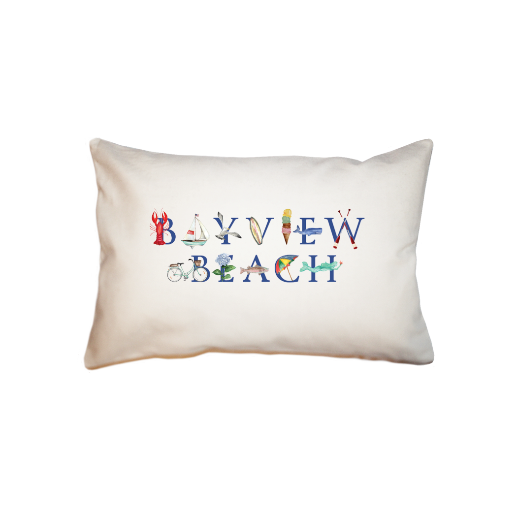 bayview beach  small accent pillow