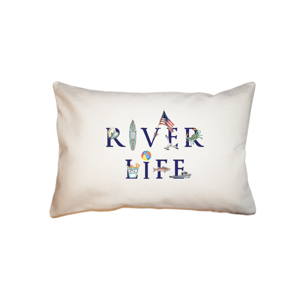 river life  small accent pillow