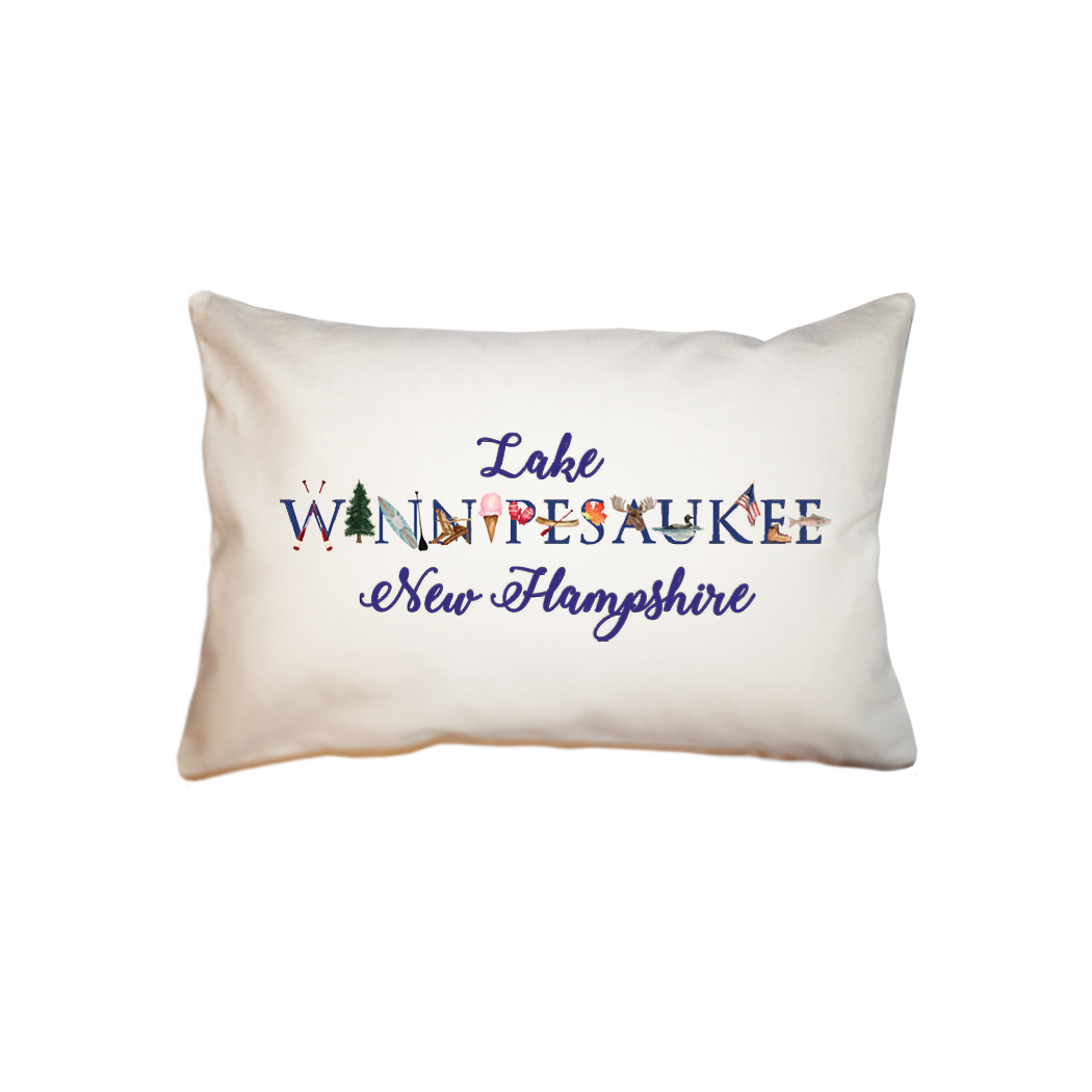 lake winnipesaukee  small accent pillow