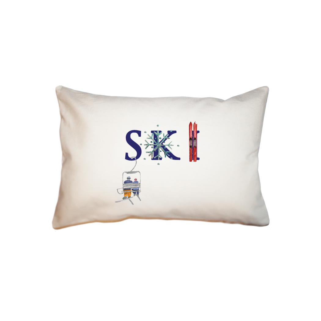 ski  small accent pillow