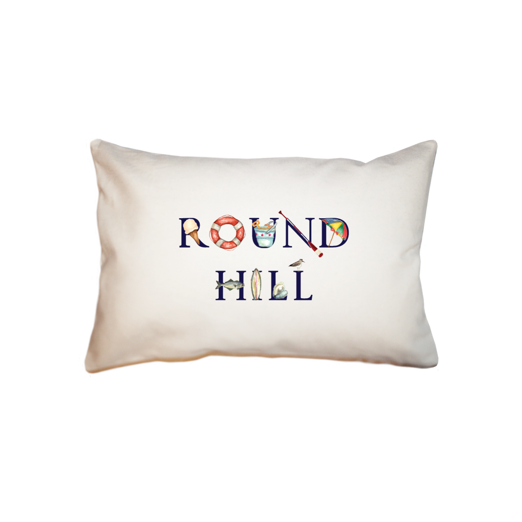 round hill beach  small accent pillow