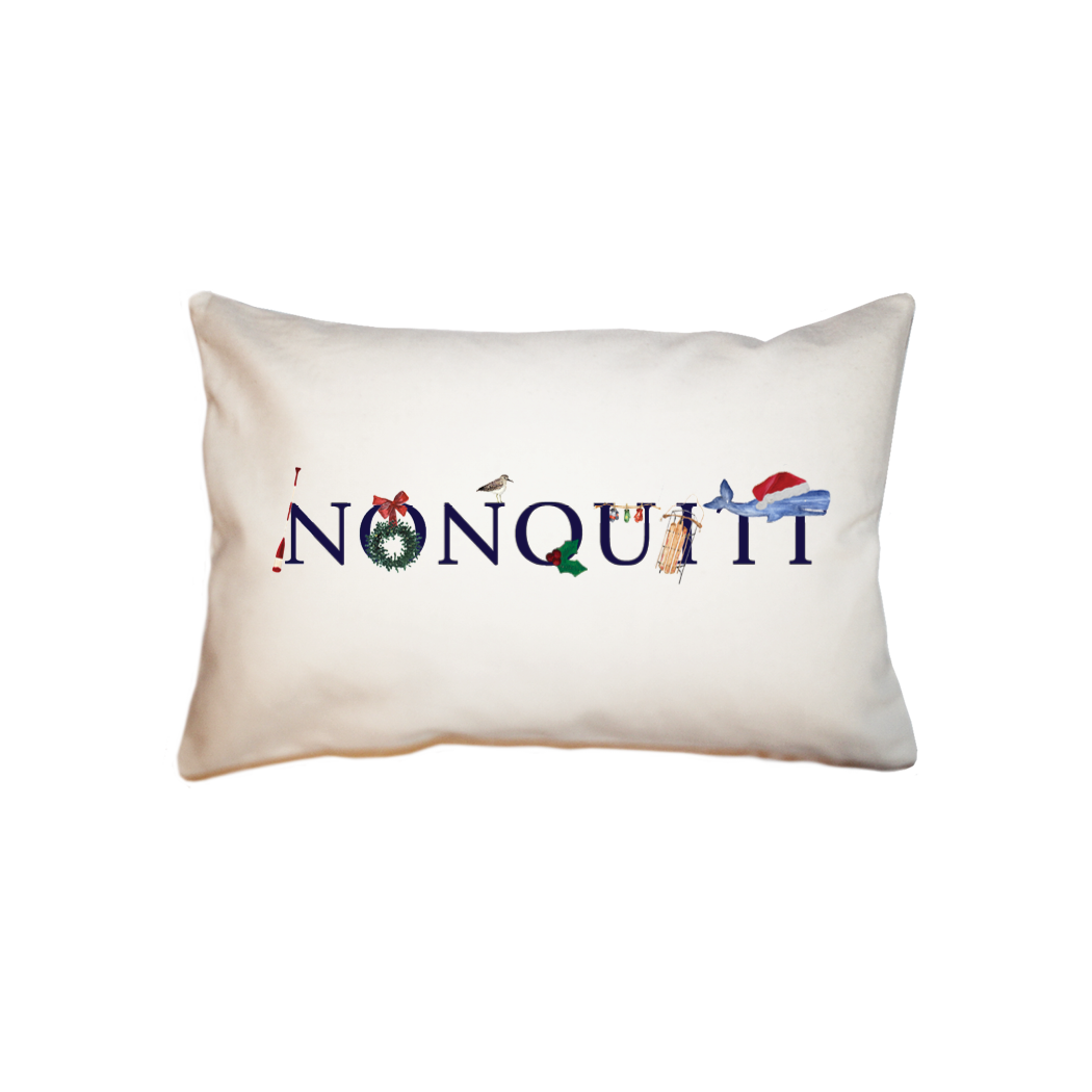 nonquitt holiday  small accent pillow