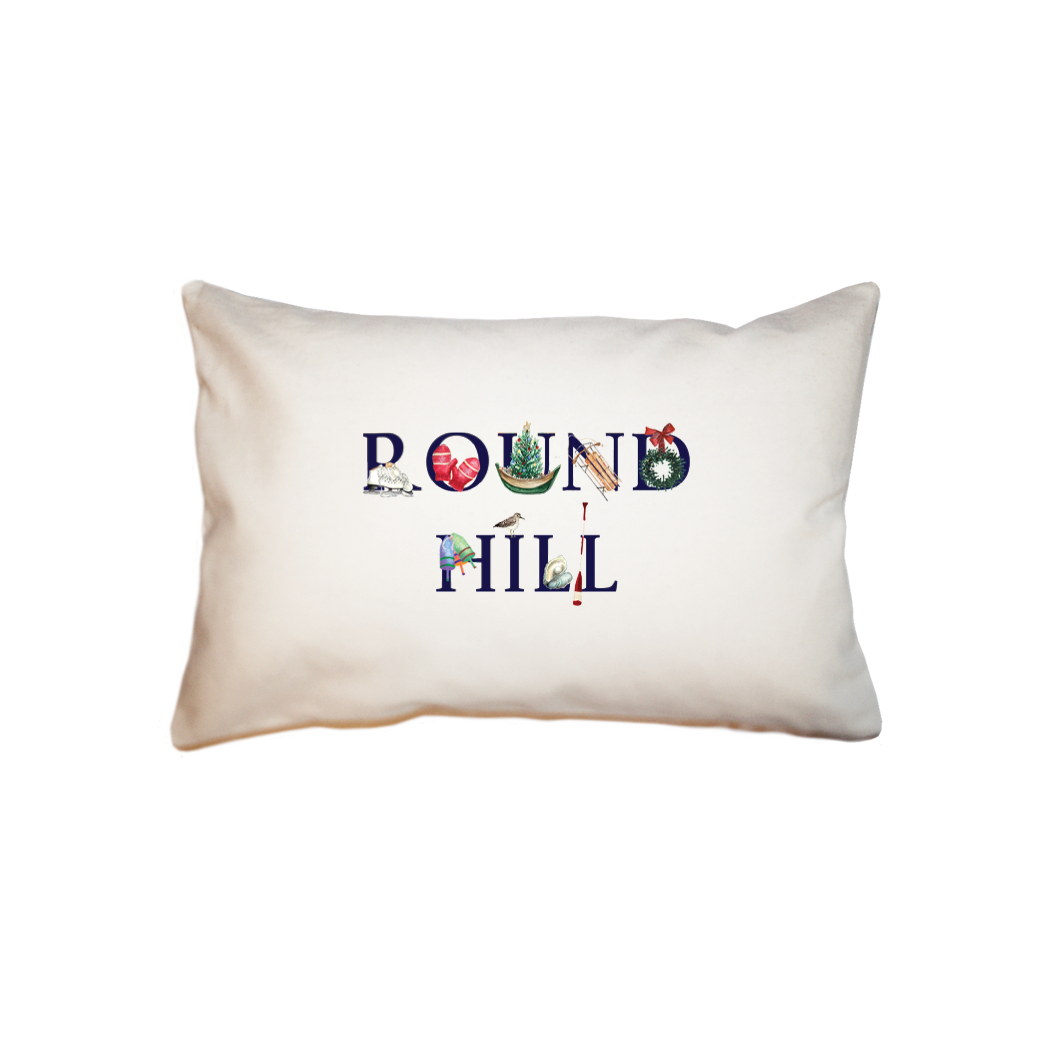 round hill winter holiday  small accent pillow