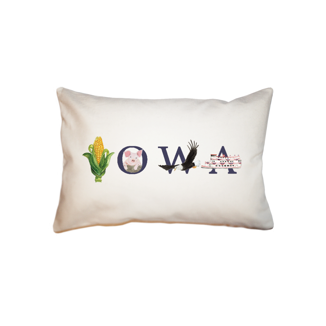 iowa navy  small accent pillow