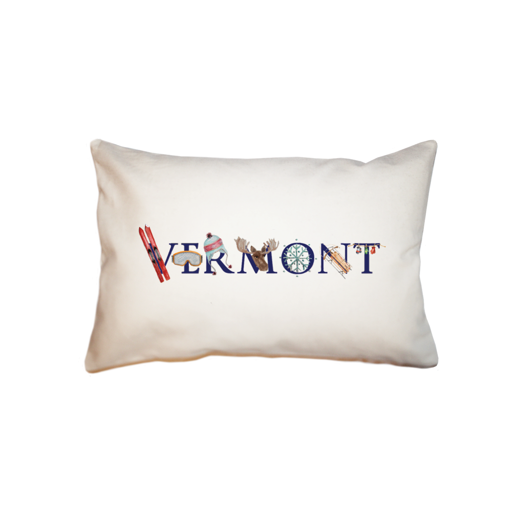 vermont winter  small accent pillow